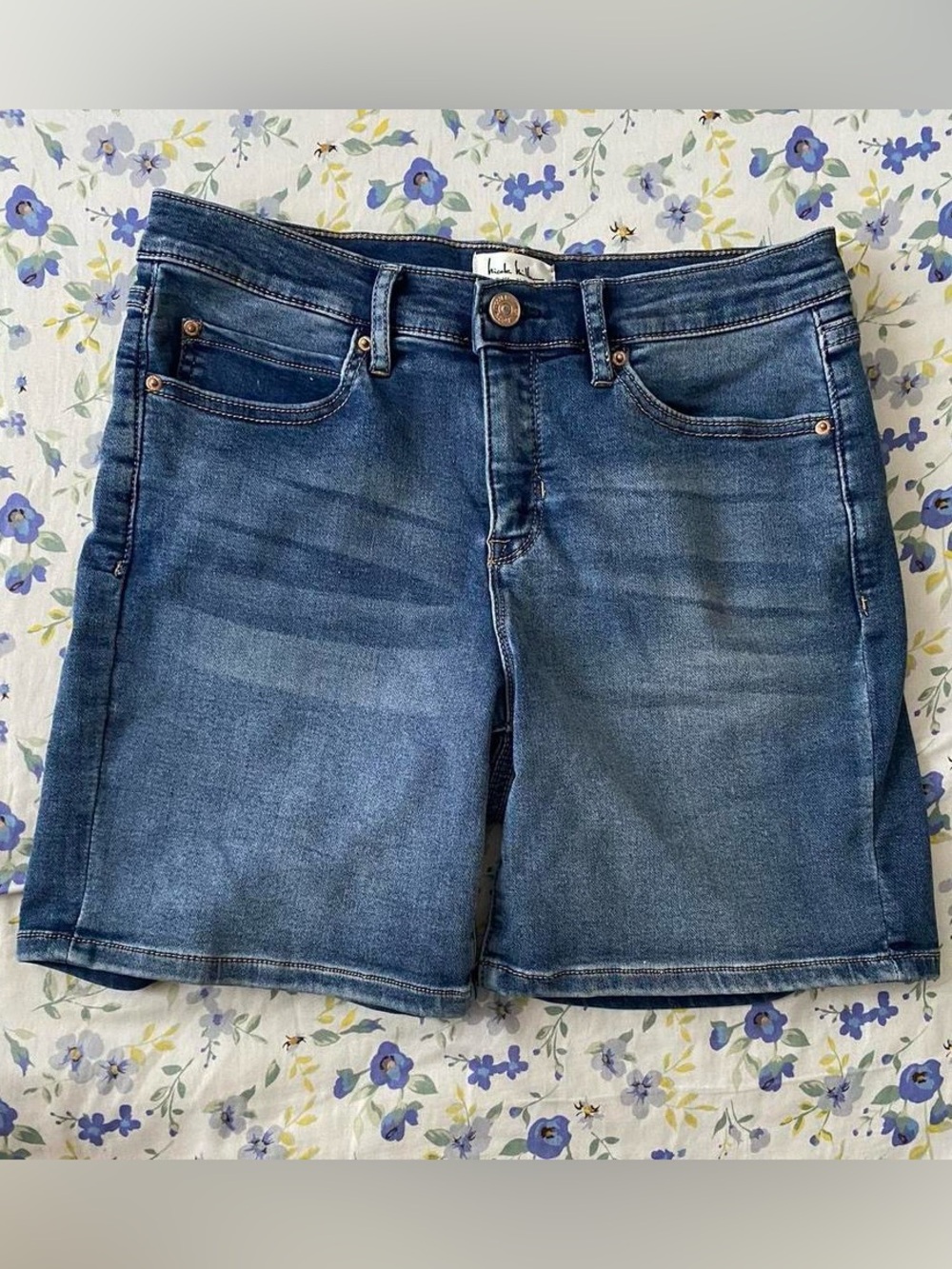 Nicole Miller Blue Denim Jean Shorts